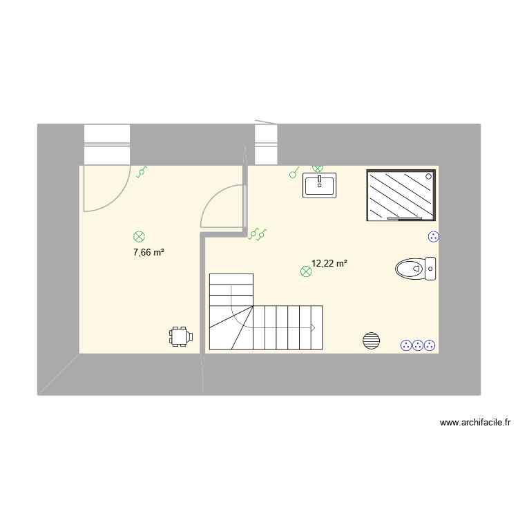 montagagne-sous-sol. Plan de 0 pièce et 0 m2