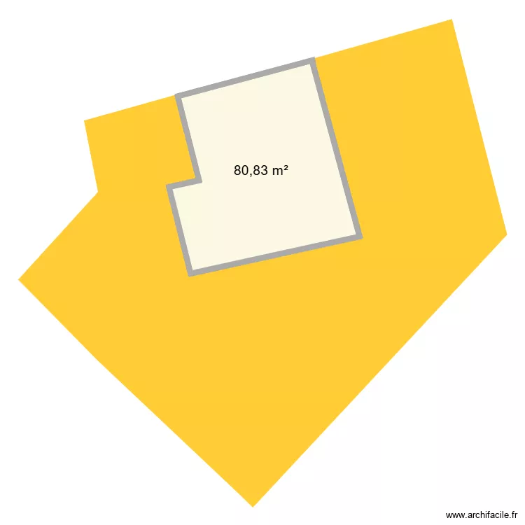 CHALAMONT01. Plan de 1 et 81 m² CHALAMONT01. Plan de 1 et 81 m²