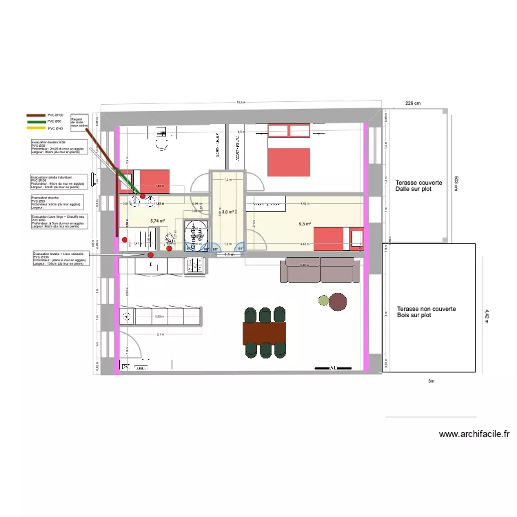 APPART 2 RDC vjk. Plan de 4 et 20 m² APPART 2 RDC vjk. Plan de 4 et 20 m²