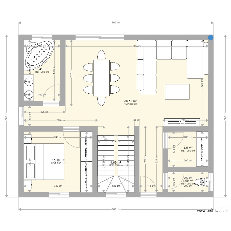 Maison 18/01/2024. Plan de 13 pièces et 129 m2