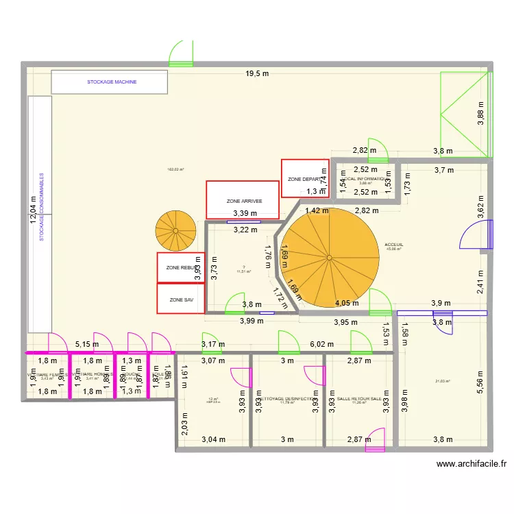 PLAN NEW RDC avec cotations 3. Plan de PLAN NEW RDC avec cotations 3. Plan de