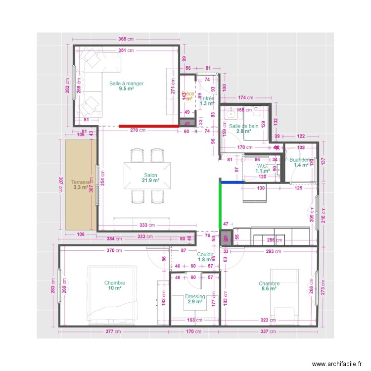 DEMARIA MARTINE MACONNERIE. Plan de 0 pièce et 0 m2