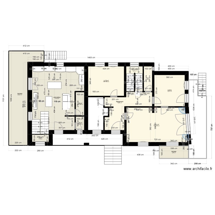nouvelle maison1. Plan de 38 pièces et 371 m2