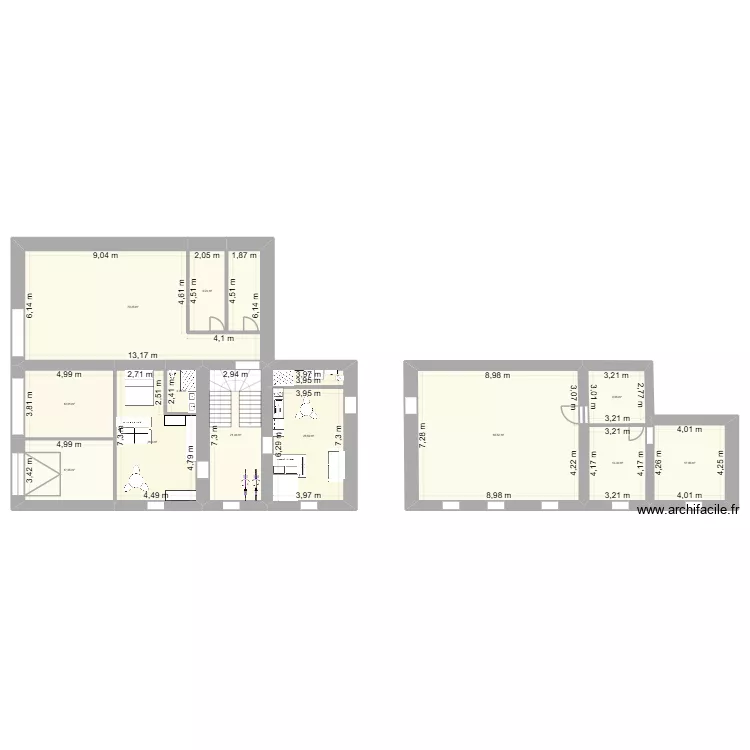 Crest. Plan de 12  et 304 m²
