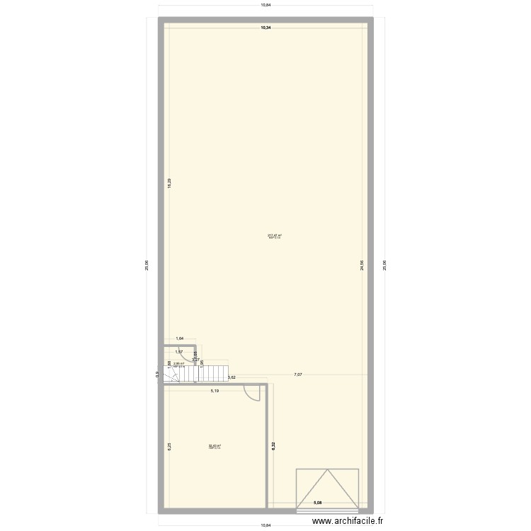 Mon Controle Technique. Plan de 3 pièces et 253 m2