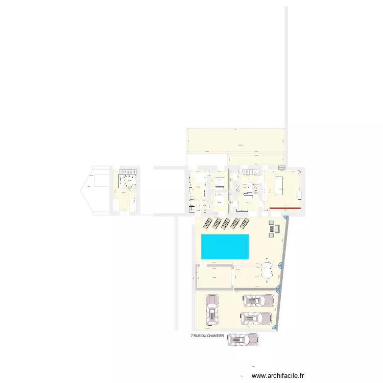 MAISON OLERON AVEC TRAVAUX TERRASSE DEVANT. Plan de 23 pièces et 945 m²