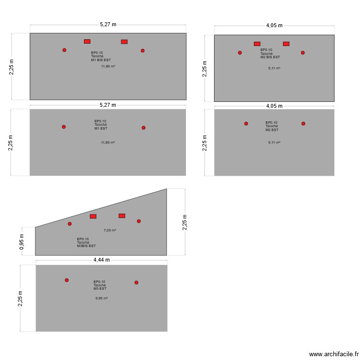 MUR BADAGE. Plan de 0 pièce et 0 m2