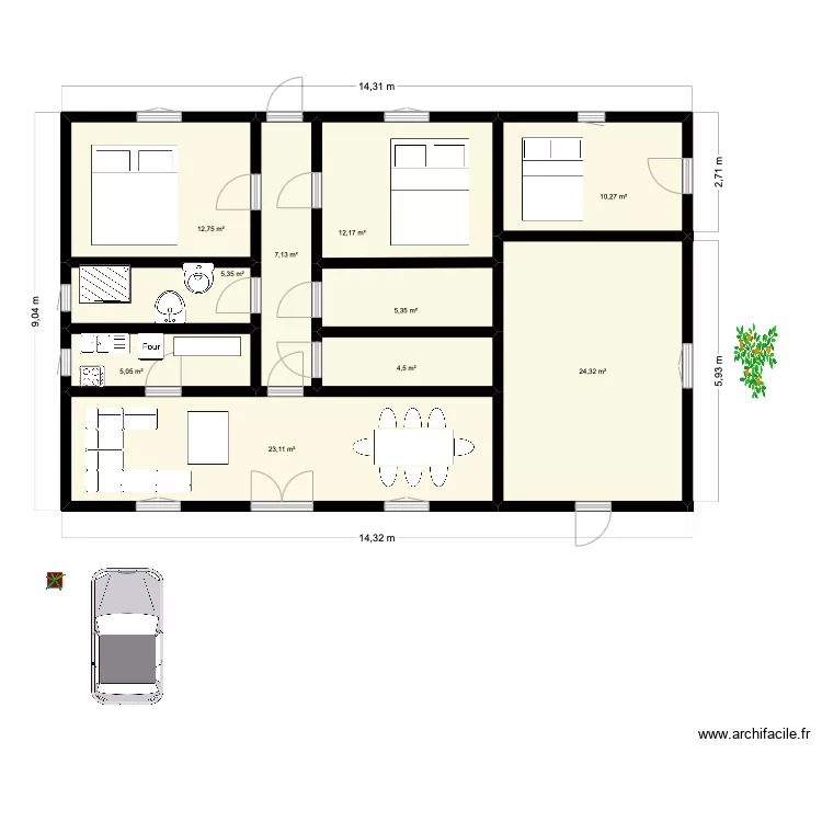 MAISON KASANGULU. Plan de MAISON KASANGULU. Plan de