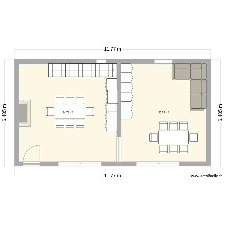 état rénovactuel 2. Plan de 2 et 65 m² état rénovactuel 2. Plan de 2 et 65 m²