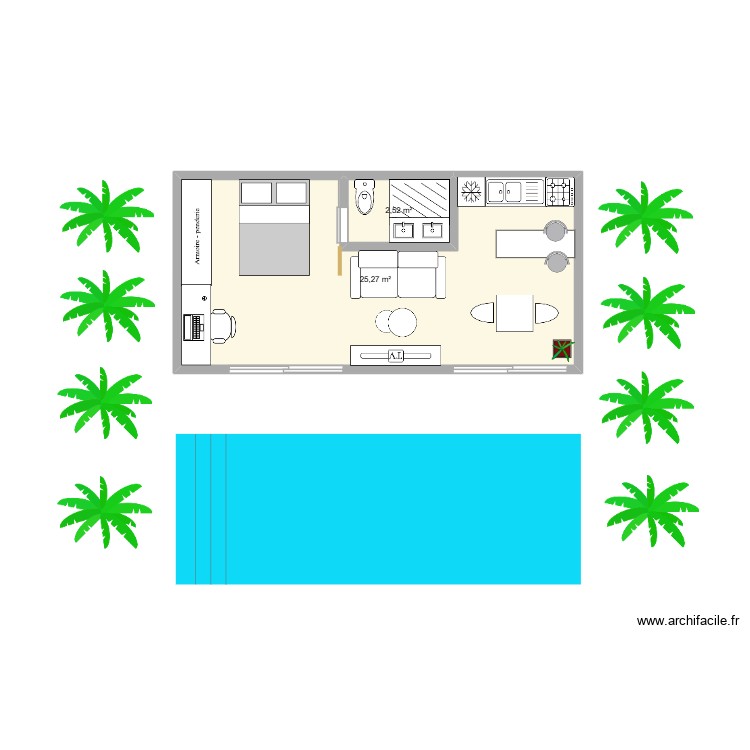 Variante 2. Plan de 0 pièce et 0 m2