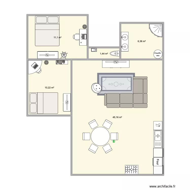 test. Plan de 5 Pièces et 74 m² test. Plan de 5 Pièces et 74 m²