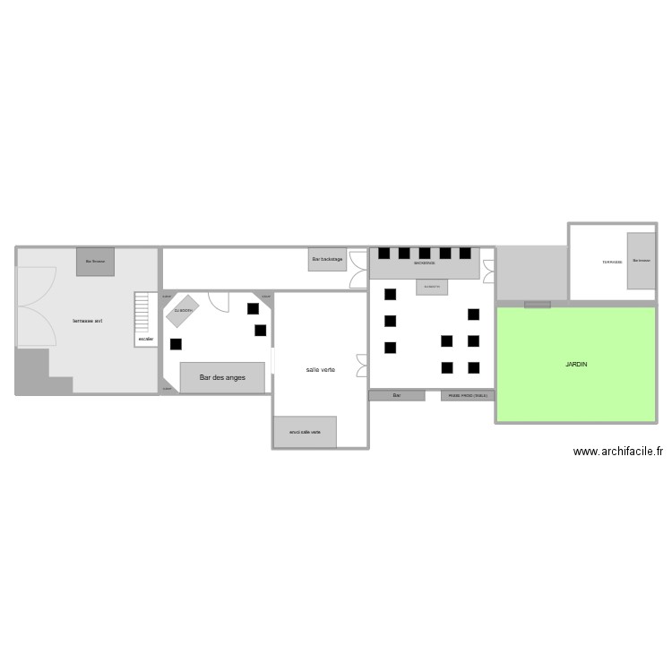 plan moment (Urban 10.05). Plan de 10 pièces et 377 m2