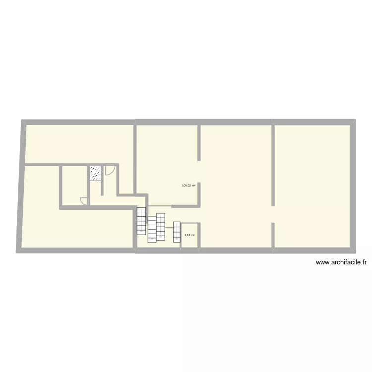 plan bain. Plan de 2  et 110 m²