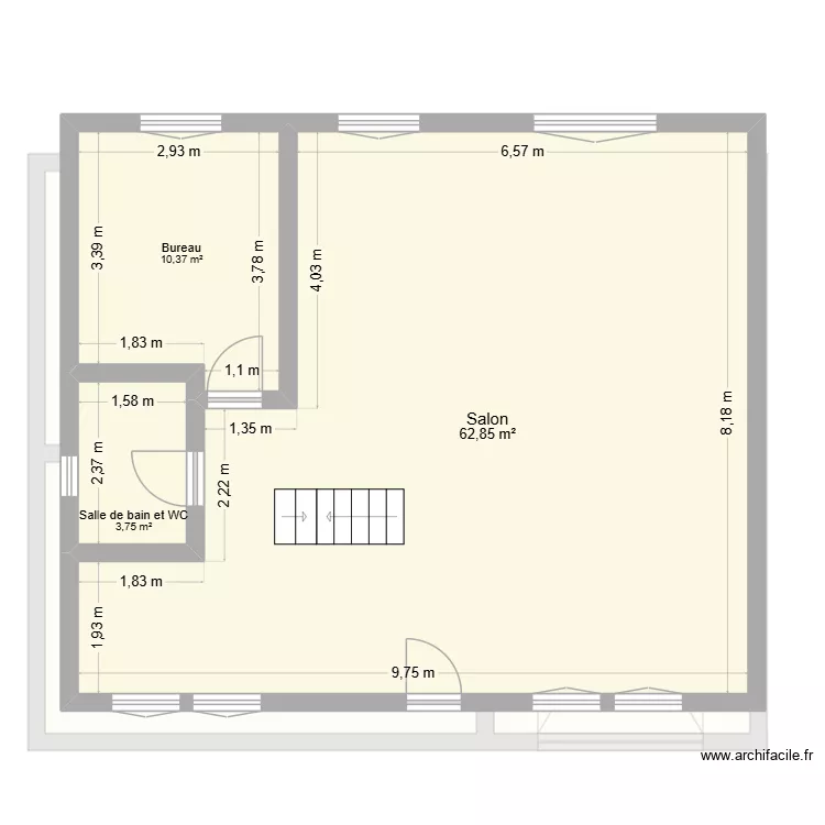 RP Montfermeil. Plan de 11  et 228 m²