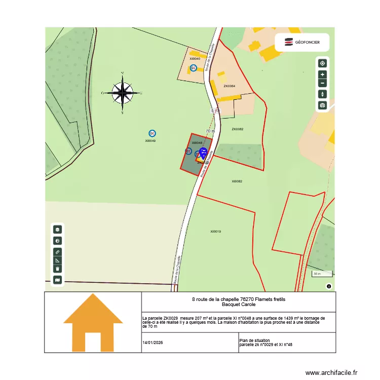 Plan de situation. Plan de Plan de situation. Plan de