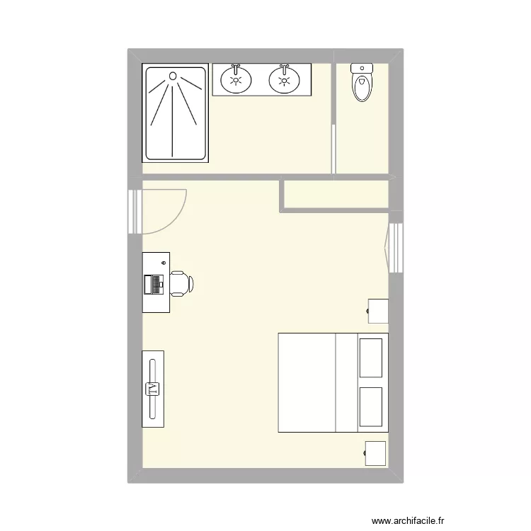 CHAMBRE PETIT. Plan de 4 et 32 m² CHAMBRE PETIT. Plan de 4 et 32 m²