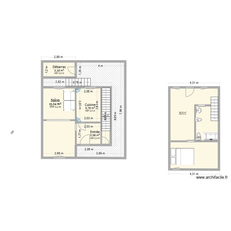 Maison familiale Courbevoie. Plan de 0 pièce et 0 m2