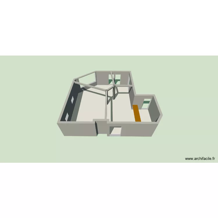 Salle Dragongfly. Plan de 1 Pièce et 79 m²