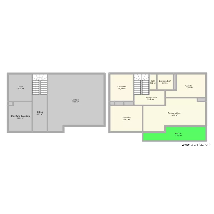 BARTHELEMY Maison. Plan de 20  et 177 m²