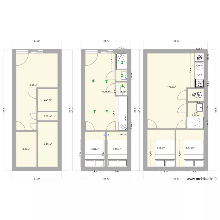 Logements Couspeau. Plan de Logements Couspeau. Plan de