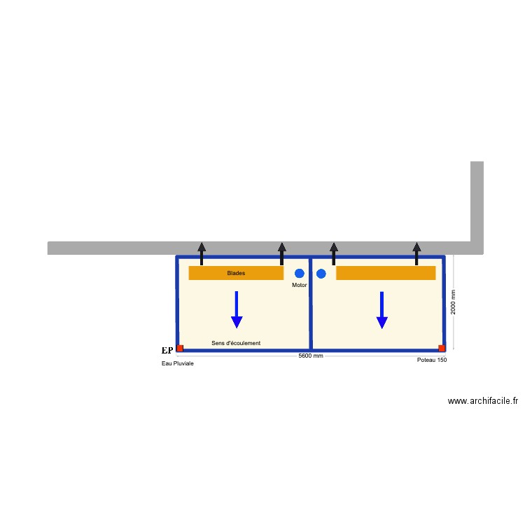 Pisteur. Plan de 2 pièces et 10 m2