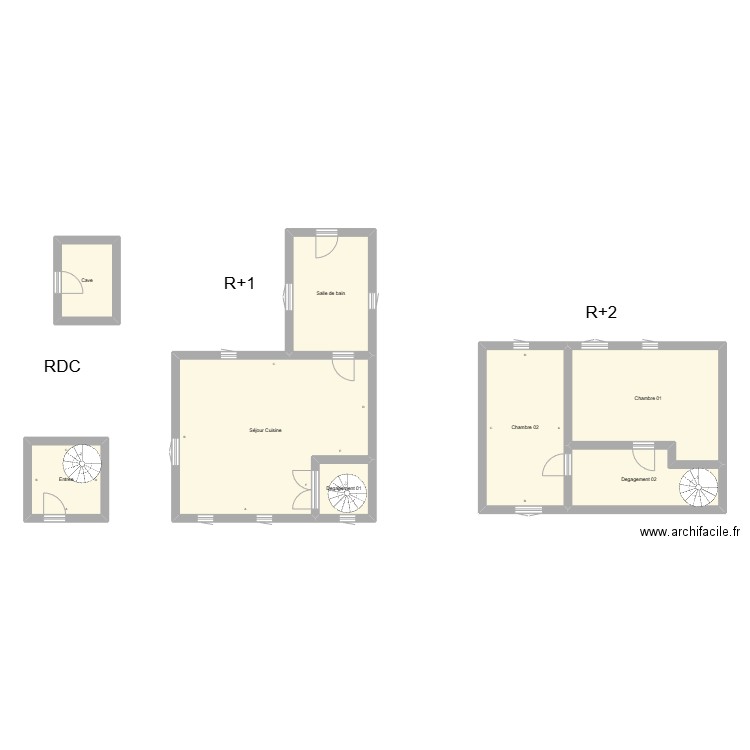 350602433. Plan de 8 pièces et 107 m2