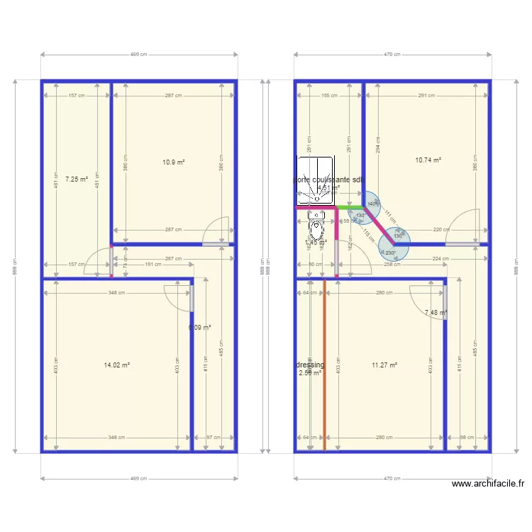 logan projet. Plan de 10 Pièces et 76 m² logan projet. Plan de 10 Pièces et 76 m²