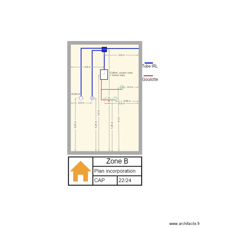 FACE b cap. Plan de 0 pièce et 0 m2