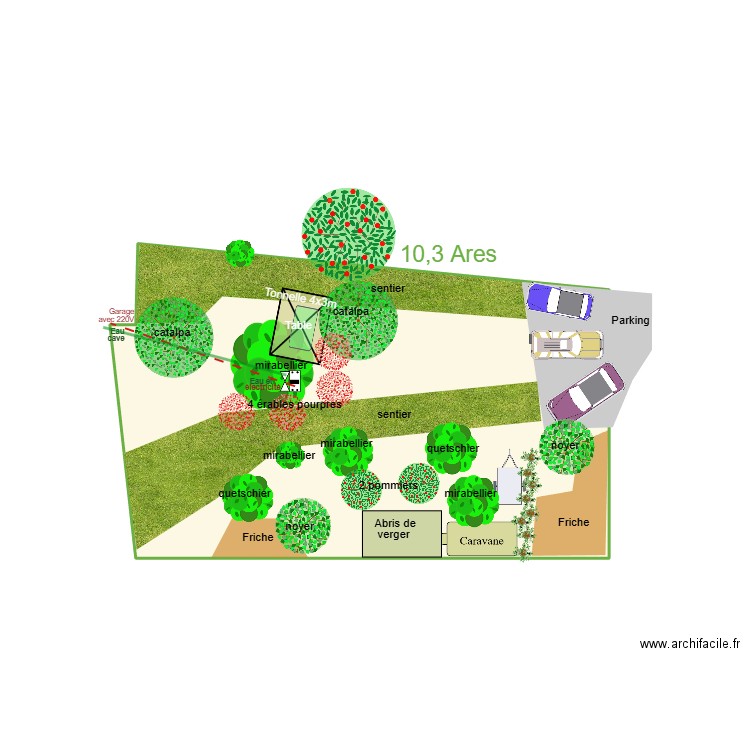 Version 2024 08. Plan de 1 pièce et 16 m2