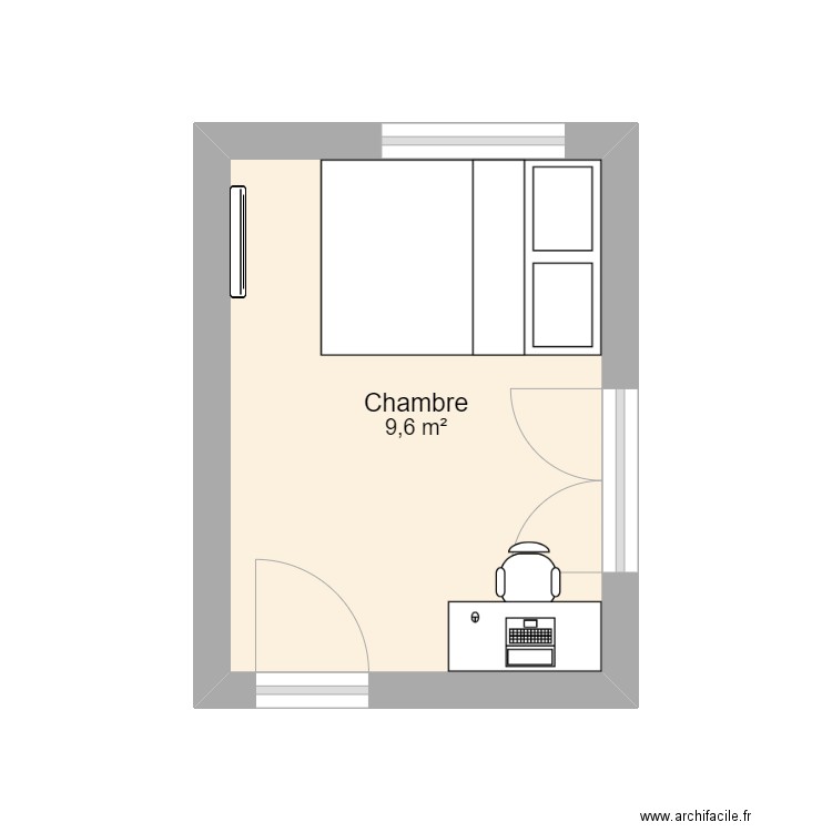 chambre_mouchez. Plan de 0 pièce et 0 m2
