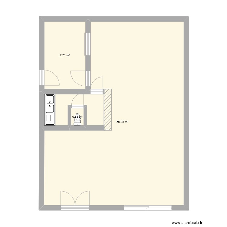 Boutique. Plan de 0 pièce et 0 m2