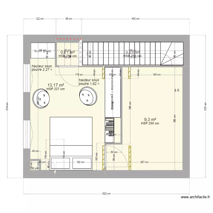 BOUSCAT R+2 nouveau. Plan de 