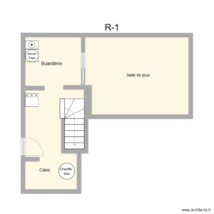 Le 101 R-1 Annonce. Plan de 2 pièces et 32 m2