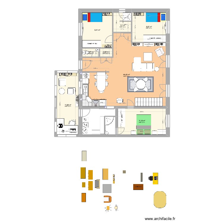 Guenrouet 2026 2.0. Plan de 0 pièce et 0 m2
