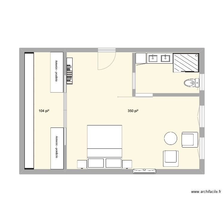 Chambre 2. Plan de 0 pièce et 0 m2