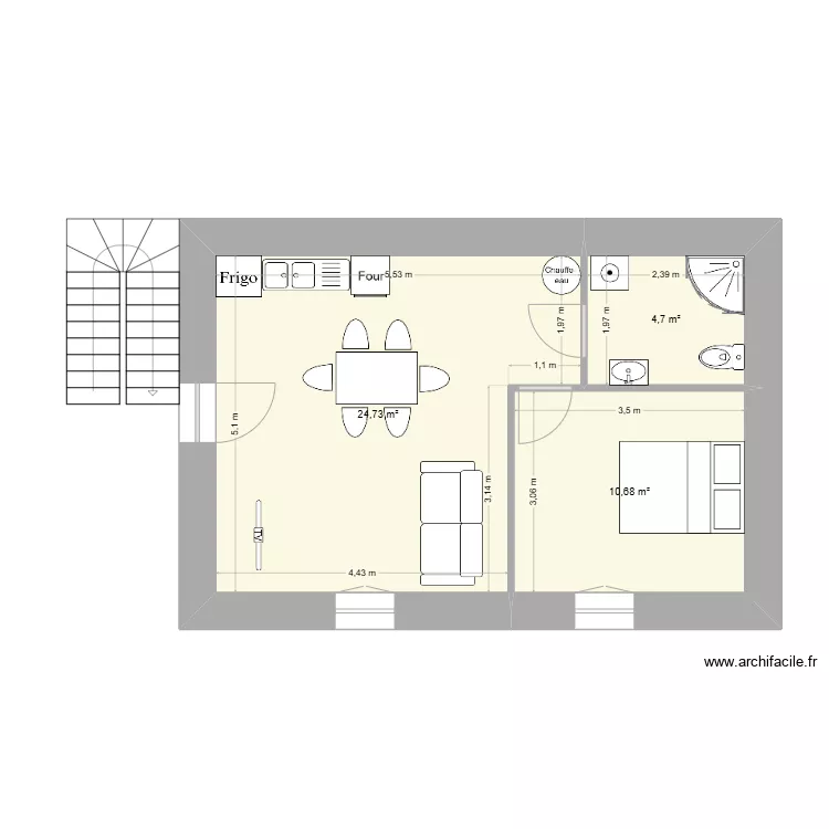 log 2 étage. Plan de log 2 étage. Plan de