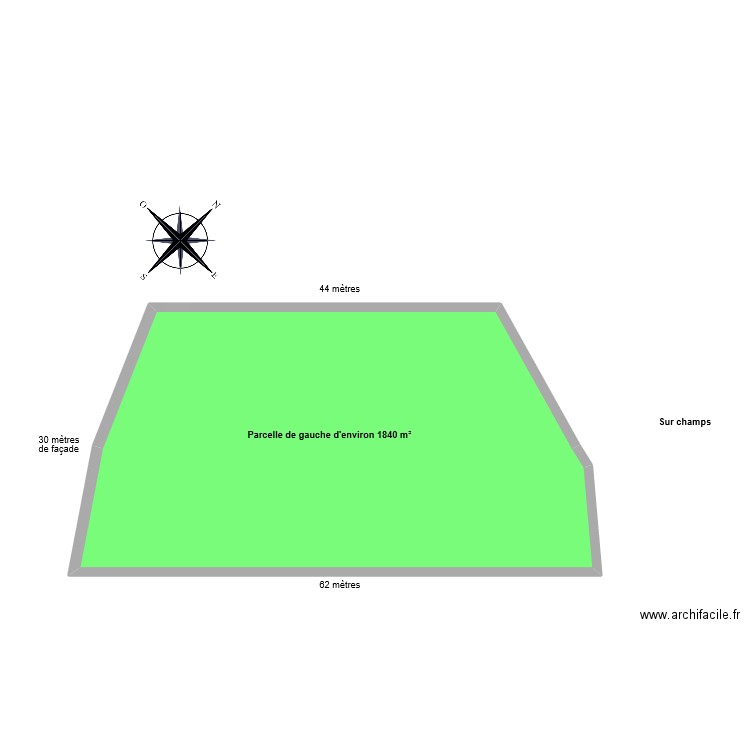 SEDIF 1 parcelle. Plan de 0 pièce et 0 m2