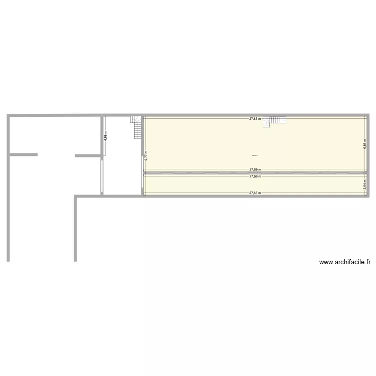 ancien chai. Plan de 1 et 263 m² ancien chai. Plan de 1 et 263 m²