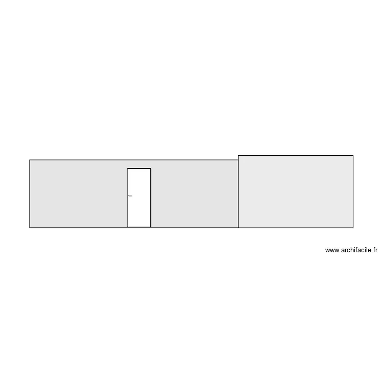 facade arrière après. Plan de facade arrière après. Plan de