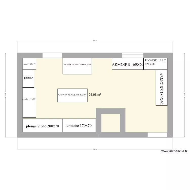 BOUROUILLAN. Plan de 