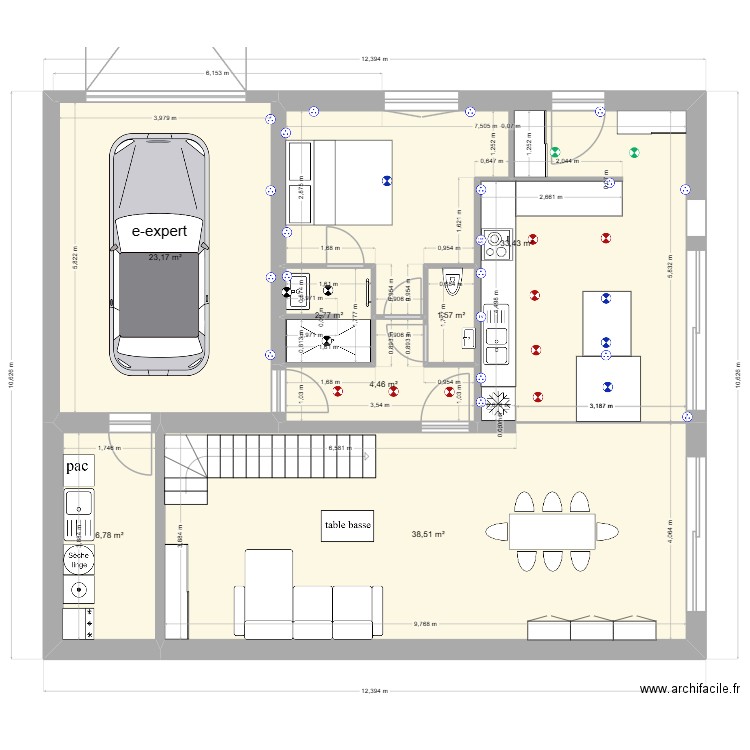rch 25 ter. Plan de 7 pièces et 111 m2