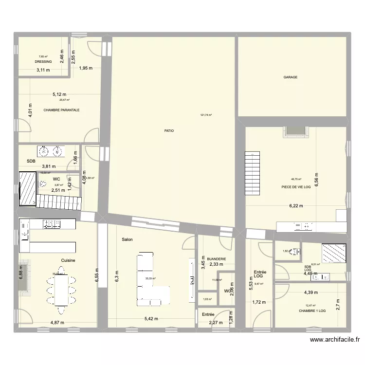 St VIVIEN 4 modifier chat &eacute;lectrique. Plan de 15  et 326 m²