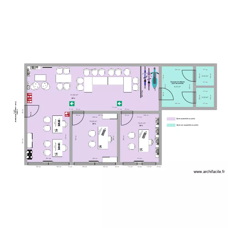 WIMOOV PLAISIR AVANT TRAVAUX. Plan de 