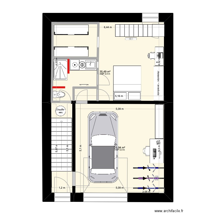 Plan Atelier 1. Plan de 14 pièces et 220 m2