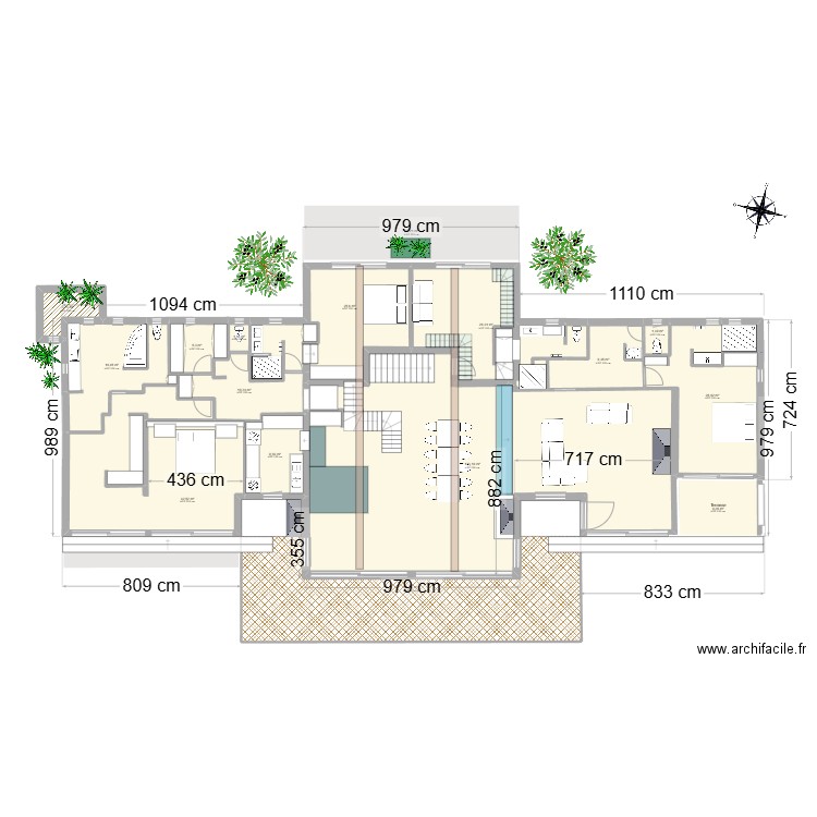 Roc cotation2. Plan de 17 pièces et 409 m2