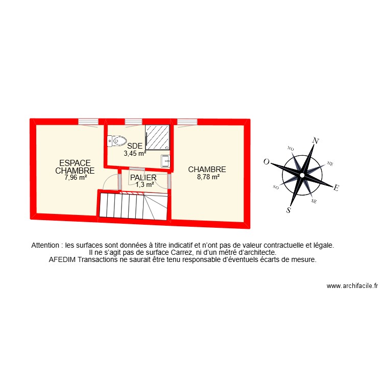 BI 25085-. Plan de 10 pièces et 118 m2