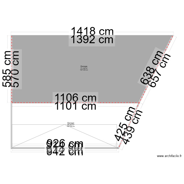 plan de masse dépendance. Plan de 0 pièce et 0 m2