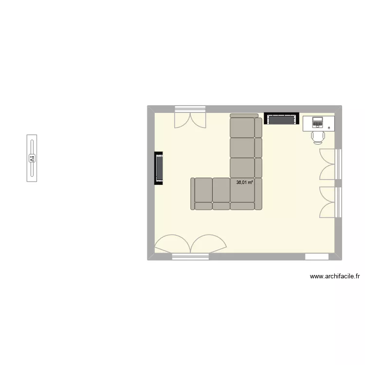 Salon Kaiser2. Plan de 1 et 36 m² Salon Kaiser2. Plan de 1 et 36 m²
