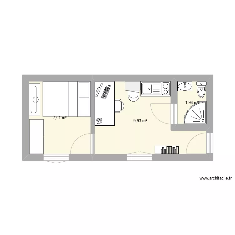 appart 1. Plan de 