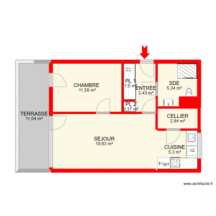 BI 35052. Plan de 13 et 80 m² BI 35052. Plan de 13 et 80 m²